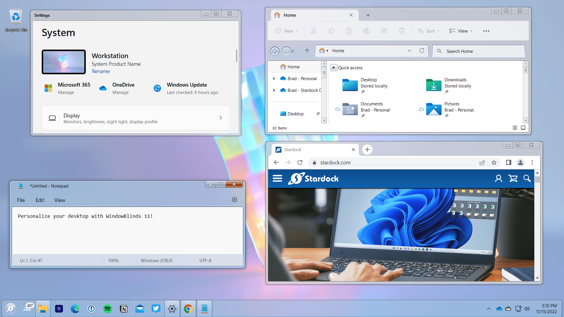 WindowBlinds 11 -Win 10 / 11 系统美化工具&Win键鼠共享工具 Multiplicity 3