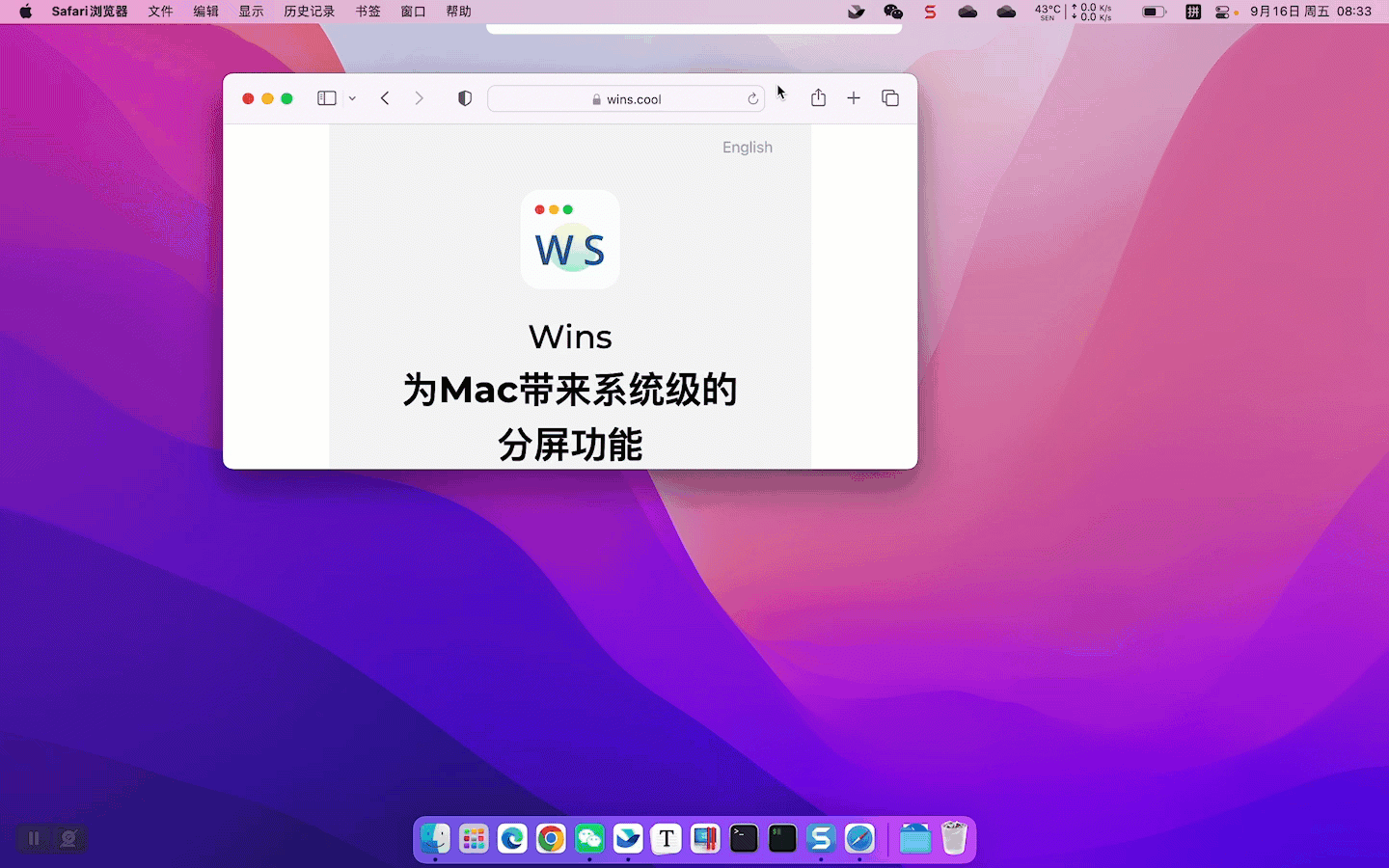 Wins - Mac 多窗口管理工具